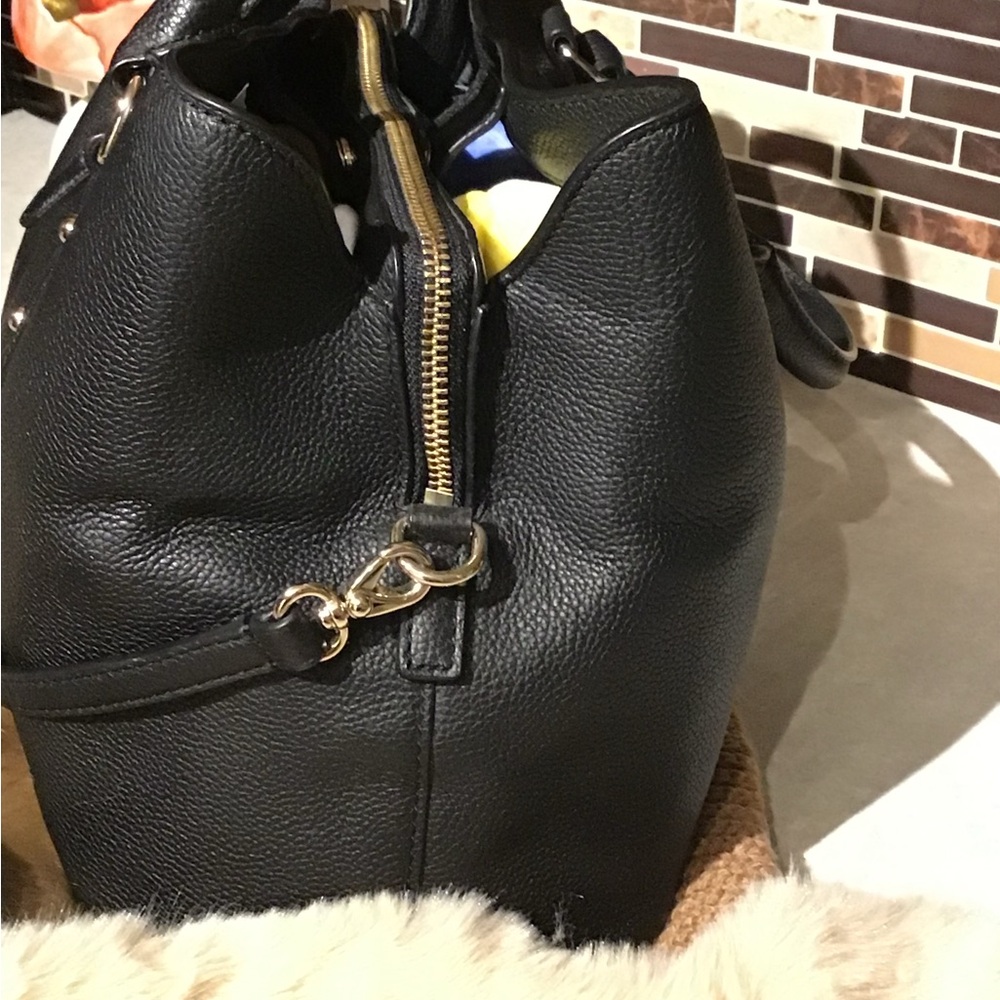 Kate Spade ♠️ Larchmont Avenue Evangelie Satchel WKRU5376 Cityscape (992) USED - Picture 4 of 12